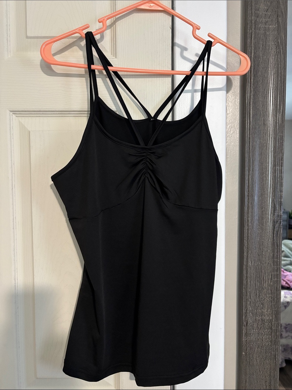 Women’s Black Strappy Cami Tank Top